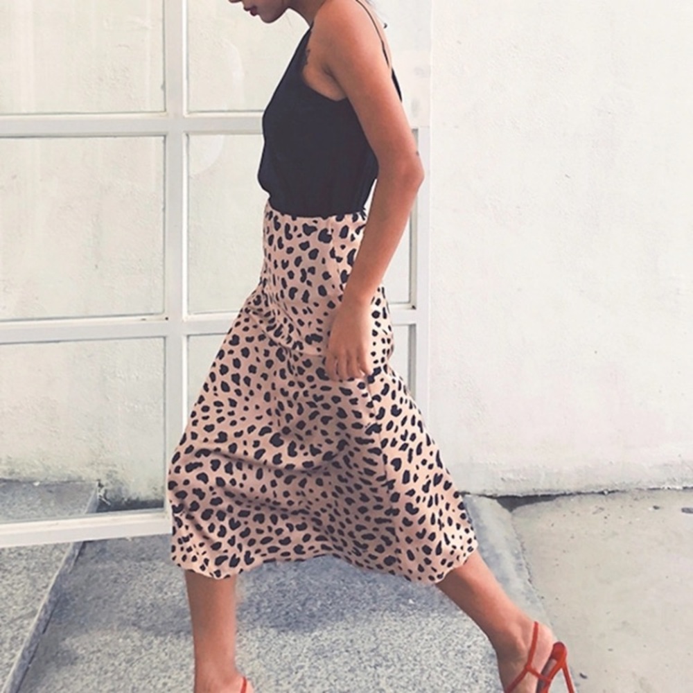 NEW LEOPARD ANIMAL PRINT SKIRT XXS-XS